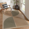 Lahome Enfys Modern Rainbow Easy Jute Rug, 4x6 Washable Rugs by Lahome