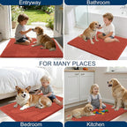 OLANLY Dog Door Mat for Muddy Paws 44x24, Ultra Absorbent Chenille Mud Doormat - Image 8