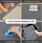 IOHOUZE Washable Runner Rug 2.6x10 Non Slip Rubber Backed Long Hallway Runner - Image 2