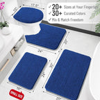 OLANLY Toilet Rugs U-Shaped 24x20, Extra Soft Absorbent Chenille Contour - Image 2