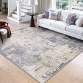 RELEANY Washable Area Rugs Square 8ft Non-Slip Modern Abstract Soft by RELEANY
