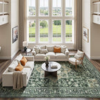 Lessymo Washable 8×10 Green Area Rugs - Image 6