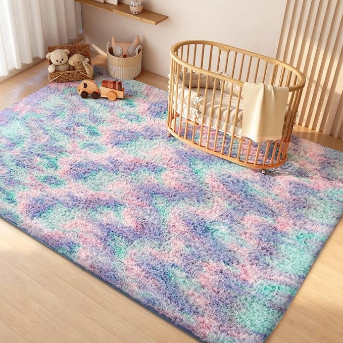 Litanika 9x12 Fluffy Shag Faux Fur Area Rug - Image 4