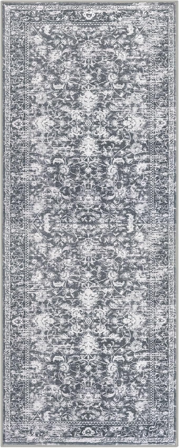 KILOCOCO Hallway Runner 2x6 Rug Runner Printed Vintage Floral Washable Kitchen - Image 10