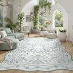 DCX Green and Blue 5x7 Rug, Kid & Pet Friendly - Image 2