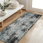 RELEANY Washable Area Rugs 2'x6' Non-Slip Modern Abstract Soft by RELEANY