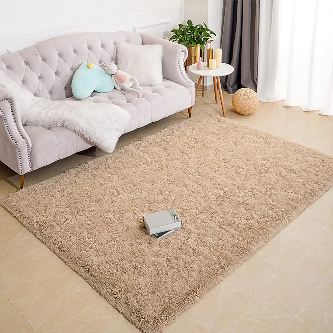 Chicrug Soft Area Rugs for Bedroom Living Room Plush Fluffy Rug 9x12 Feet - Image 9