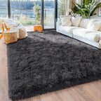 5x7 Fluffy Fuzzy Area Rug for Living Room Bedroom, Ultra Soft Rugs for Living - Image 3
