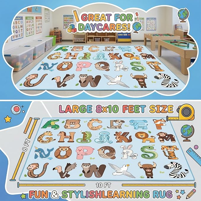 Kids Rugs for Playroom Classroom - Image 6