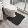 Bosap Toilet Rugs U Shaped Bathroom Rug, Machine Washable Non Slip Quick Dry by BosapDirect
