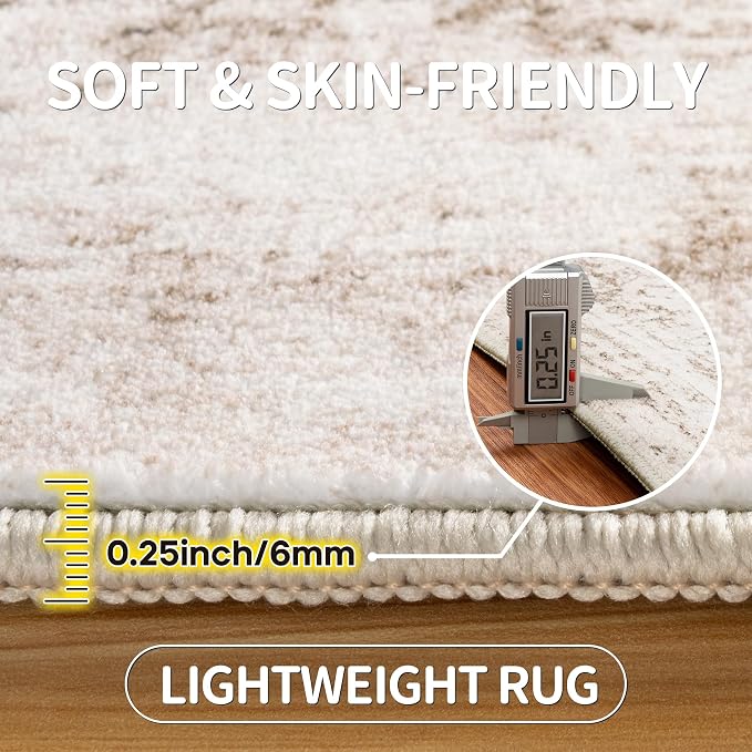 5x7 Area Rugs for Living Room Rug Washable: Modern Rug for Dining Room Bedroom - Image 6