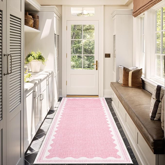 GarveeHome 2x10 Runner Rug for Hallway Washable Kitchen Rugs Non Slip Solid by GarveeHome