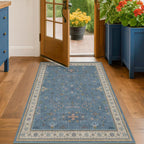 Washable 3x6 Throw Rug for Large Kitchen by HazoHaus