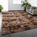 Deerhoo Large Shag Area Rugs 6 x 9, Tie-Dyed Plush Fuzzy Rugs by Deerhoo