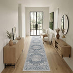 Rugxara 2x10 Runner Rug, Washable Kitchen Rugs, Non Slip Low Pile Area Rug by Rugxara