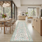 Runner Rug for Entryway: 2.6x10 Kitchen Rugs Non Slip Washable Ultra-Thin Soft - Image 4