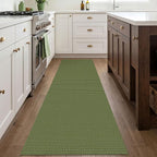 IOHOUZE Washable Runner Rug 2.6x8 Non Slip Rubber Backed Wide Hallway Runner - Image 2