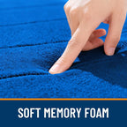 OLANLY Memory Foam Bath Mat 59x35, Super Soft Absorbent Bathroom Rugs, Quick Dry - Image 5