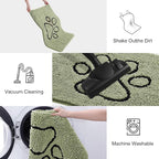 Smiry Dog Door Mat for Muddy Paws, Absorbent Dirt Trapper Non Slip Quick Dry - Image 6