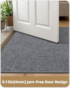 Color&Geometry Ultra Thin Indoor Door Mat 24"x36", Non Slip Rubber Backed Dirt - Image 3