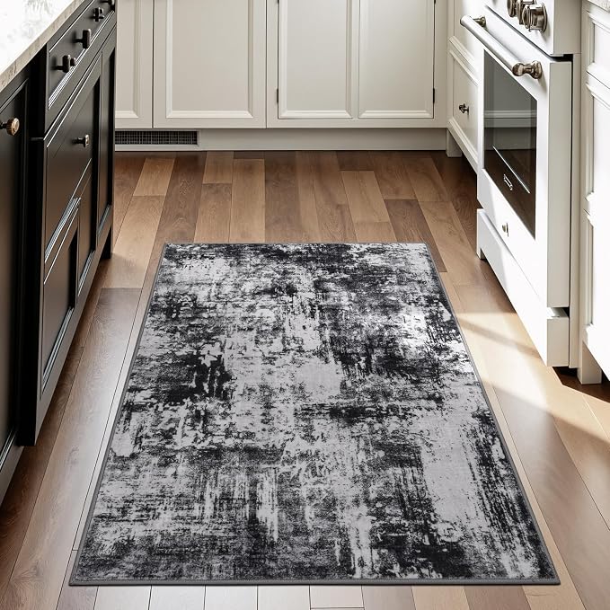 Rugflix 3x5 Entrance Rugs, Entry Rug Washable Non-Slip Stain-Resistant Low Pile - Image 2