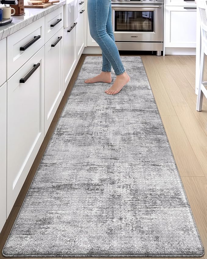DEXI Kitchen Mats Cushioned Anti Fatigue, 23x107 Floor Padded Runner Rug Non by DEXI