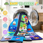 Car Rug Playmat, City Road Map Kids Rug, Educational Learning Play Mat - Image 6