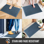HIYARD Sturdy Front Door Mat, Absorbent Muddy Dirt Resist Welcome Door Mats - Image 4