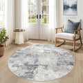 DMOYEST 5ft Round Area Rug for Living Room by DMOYEST