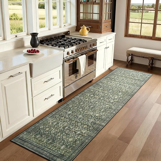 Lofus 2'6"x8' Area Rug for Hallways, Low Pile Soft Carpet Runner for Kitchen - Image 3
