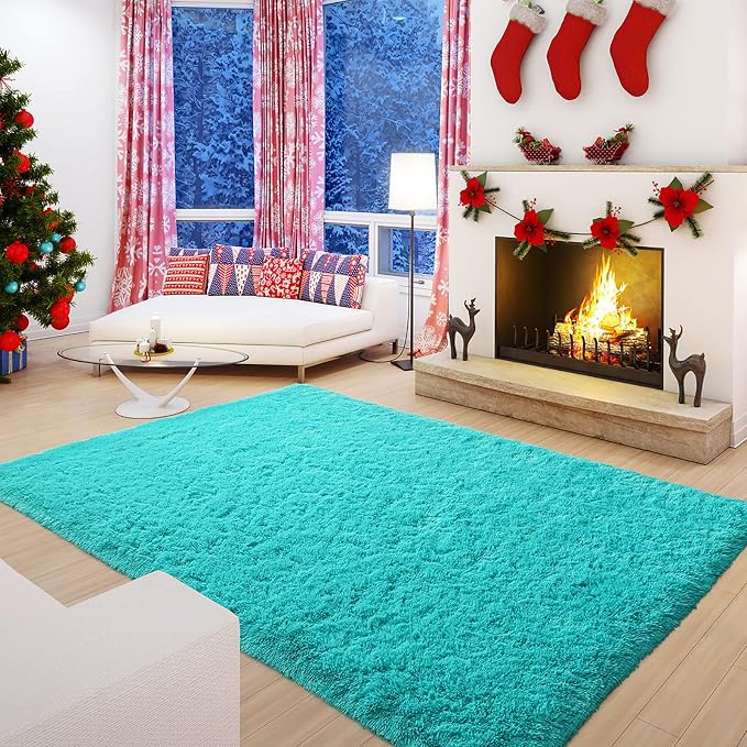 Andecor Soft Fluffy Bedroom Rugs, 5 x 8 Feet Indoor Shaggy Plush Area Rug - Image 8