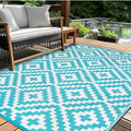 Outdoor Patio Plastic Straw Rug by Kalafun