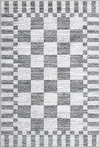 GarveeHome Grey Checkered Rug 2x3 Washable Rug Non-Slip - Image 4