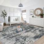 XLUEZ 8x10 Area Rugs for Living Room, Washable Modern Abstract Large Area Rug - Image 6