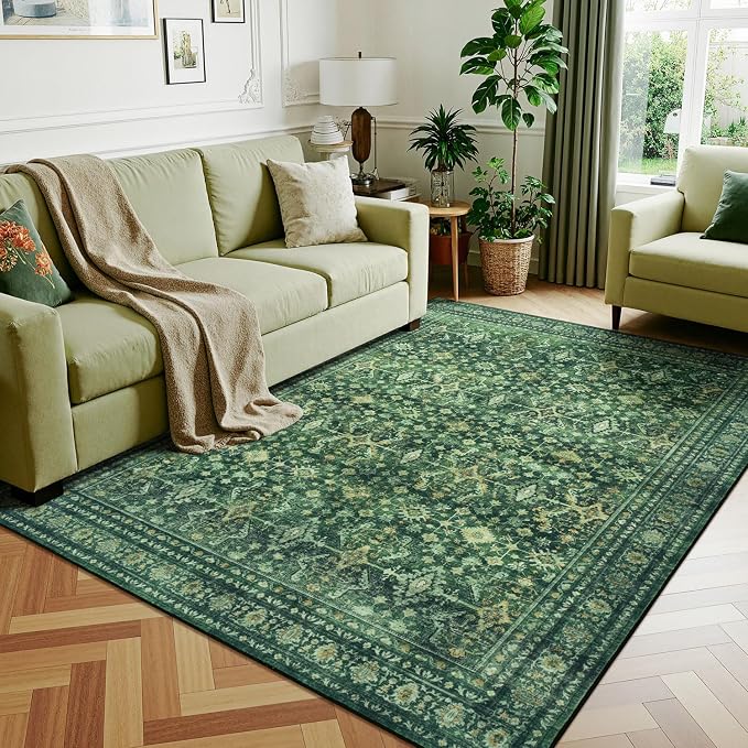 Lessymo 5x7 Washable Area Rug by Lessymo
