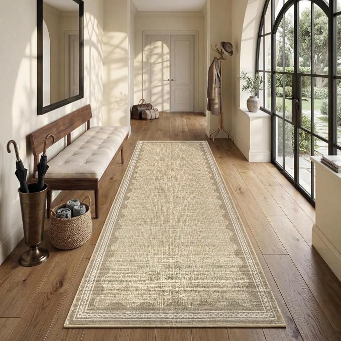 GarveeHome Scalloped 2x10 Runner Rug by GarveeHome