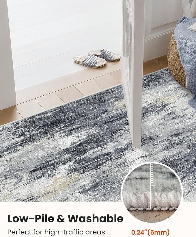 AMADA HOMEFURNISHING 6x9 Washable Area Rug, Modern Abstract Living Room Rug - Image 7