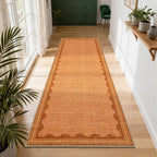 GarveeHome Scalloped Orange 2x6 Runner Rug - Image 2
