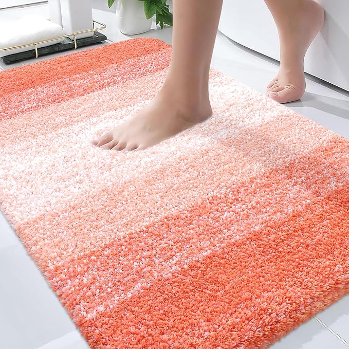 OLANLY Bathroom Rugs Mat 30x20, Extra Soft Absorbent Microfiber Bath Rugs by OLANLY