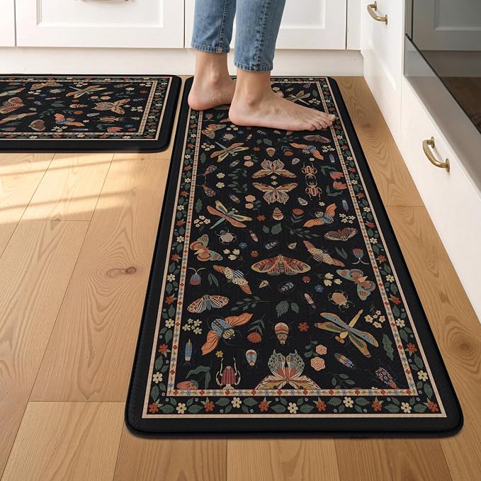 LEEVAN Anti Fatigue Mats for Kitchen Floor Non-Slip, Cushioned Kitchen Mats for by LEEVAN