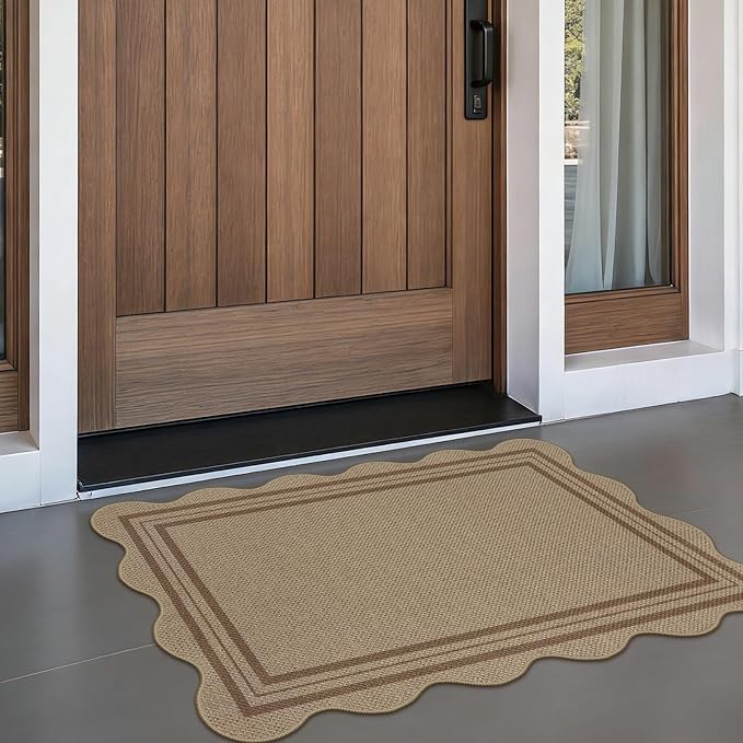 Easy Jute Outdoor Mats for Front Door, 2x3 Small Washable Kitchen Rugs - Image 9