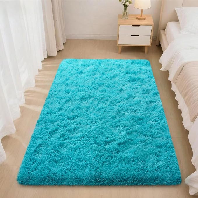 Mugorn 2x3 Rugs for Bedroom, Fluffy Area Rugs for Living Room, Soft Shag Kids - Image 2