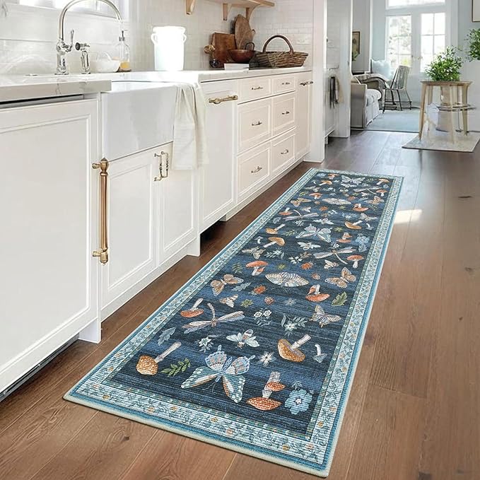 2.5x8 Runner Rug for Hallway Washable Kitchen Rugs Non Slip by ROYHOME