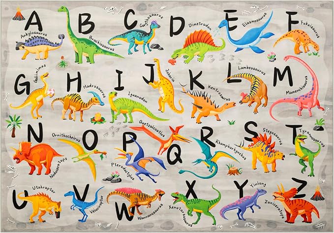 4x6 ABC Classroom Rug for Kids Playroom, Alphabet Rug - Image 3