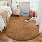 OLANLY Khaki Round Rugs for Bedroom - Image 3