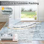 5x7 Area Rugs Washable Rug: Anti-Skid Abstract Modern Living Room Rug Soft Thin - Image 7