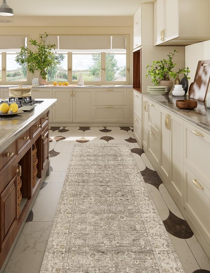 Washable Kitchen Rug Runners for Hallways: 2'6"x8' Bedroom Runner Rug Non Slip - Image 9