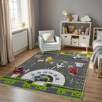 Airport Runway Play Rug for Kids - Image 2