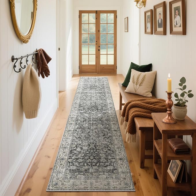 Runner Rug Washable Kitchen Runner: 2'x10' Hallway Runner Rugs Stain Resistant - Image 5