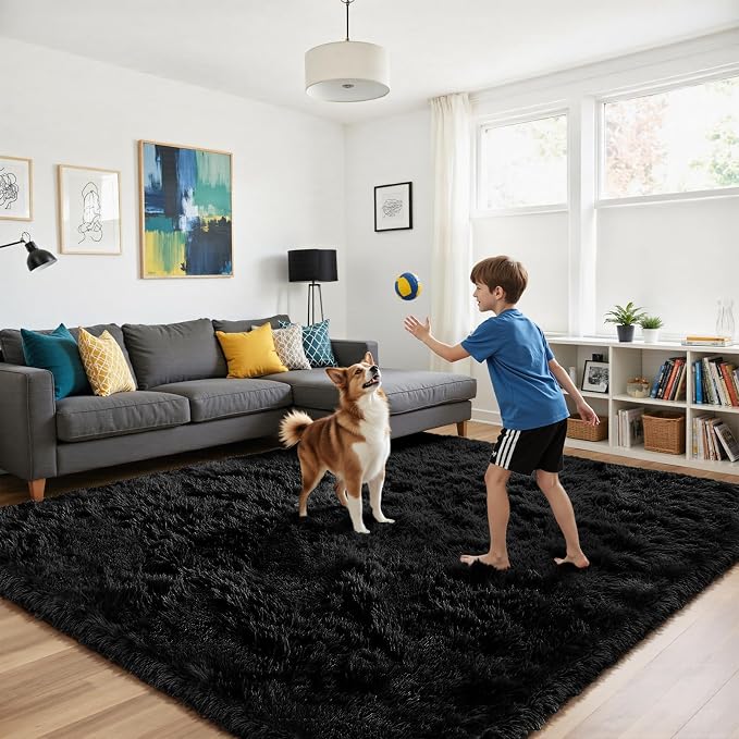 yongyangjuxin Fluffy Rug Shag Area Rug, Super Soft Shag Rugs - Image 4